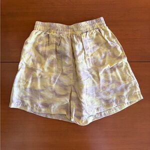 & Other Stories Yellow Camouflage Shorts